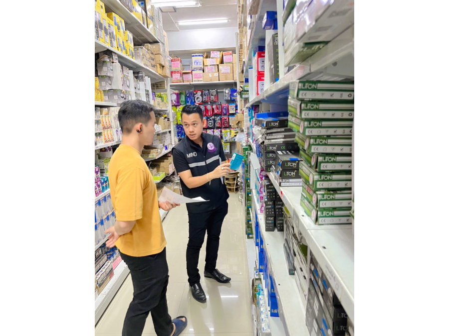 ตรวจร้านจำหน่ายผลิตภัณฑ์อุตสาหกรรมในท้องตลาดผ่านระบบ E-Market Surveillance